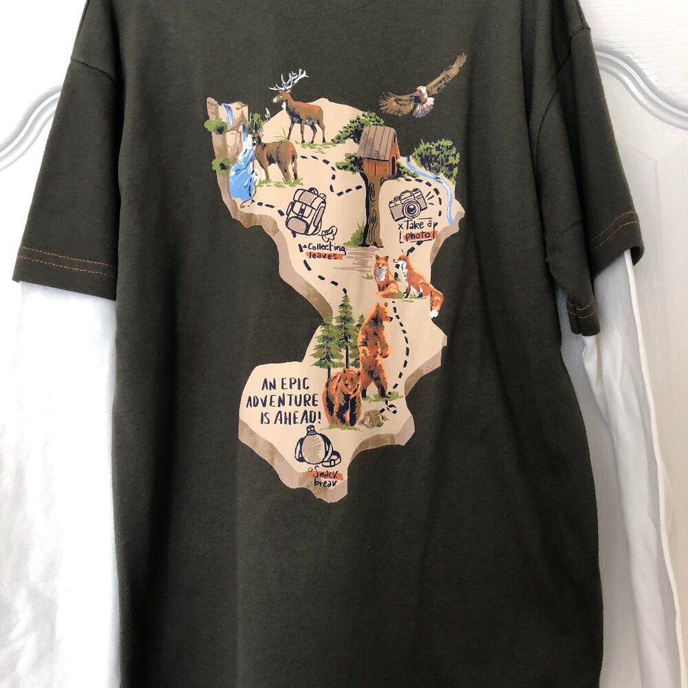 Mayoral Boys Long Sleeve Hiking Adventure T Shirt Size 8 NWT
